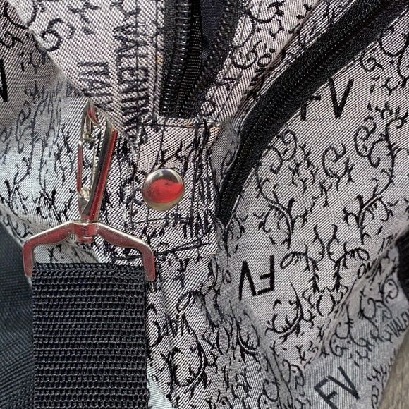 Valentino FV Monogram Gray and Black Duffel Bag - Picture 10 of 13